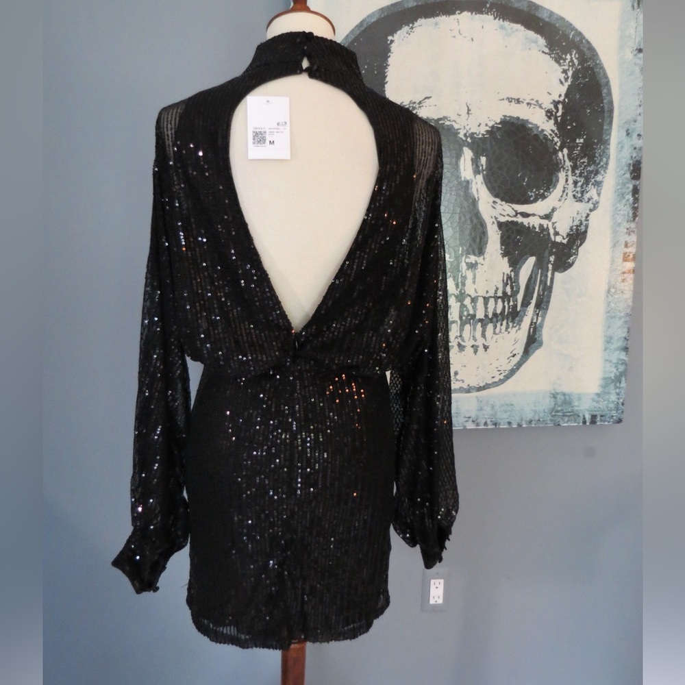 Forever 21 Black Sequin Mini Dress - Picture 5 of 7